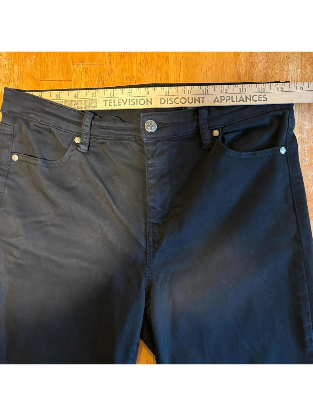 Black Skinny Stretch Jeans Minimalist Slim Fit Buffalo 8/29 Fits Like 31X28 - Picture 6 of 8